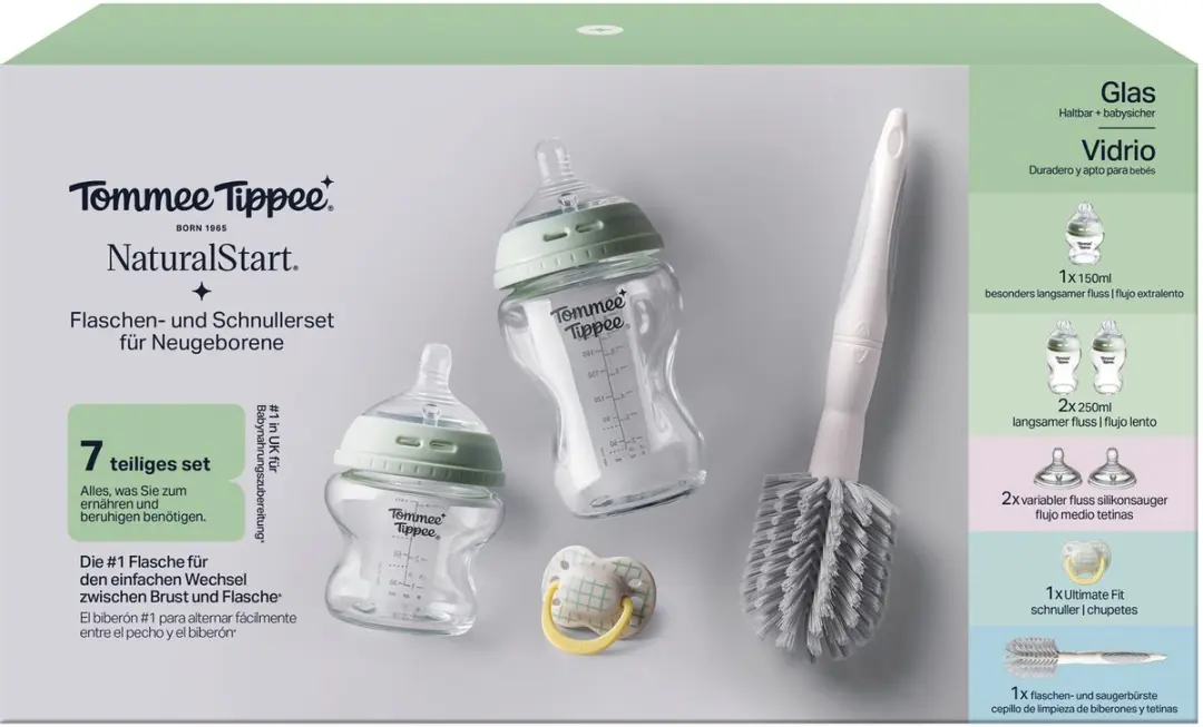 Tommee Tippee Natural Start Babyflessen Startersset 7 Stuks - 250ml - afbeelding 6 van 6