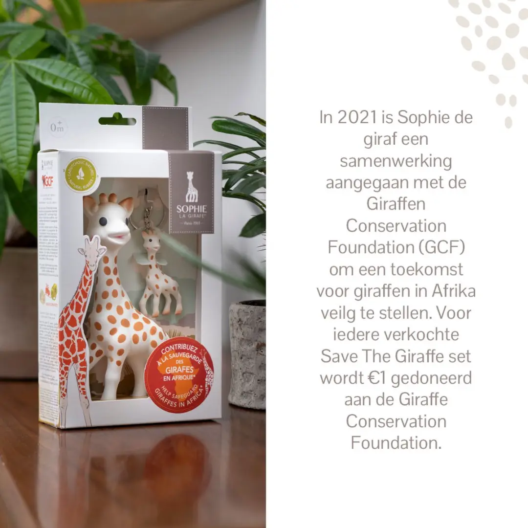 Sophie de Giraf Save the Giraffes Cadeauset - Beige/Bruin