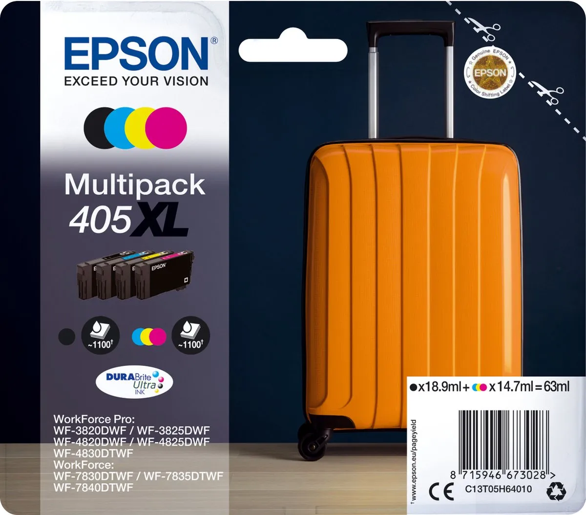 Epson C13T05H64020 XL Cartridge - Zwart