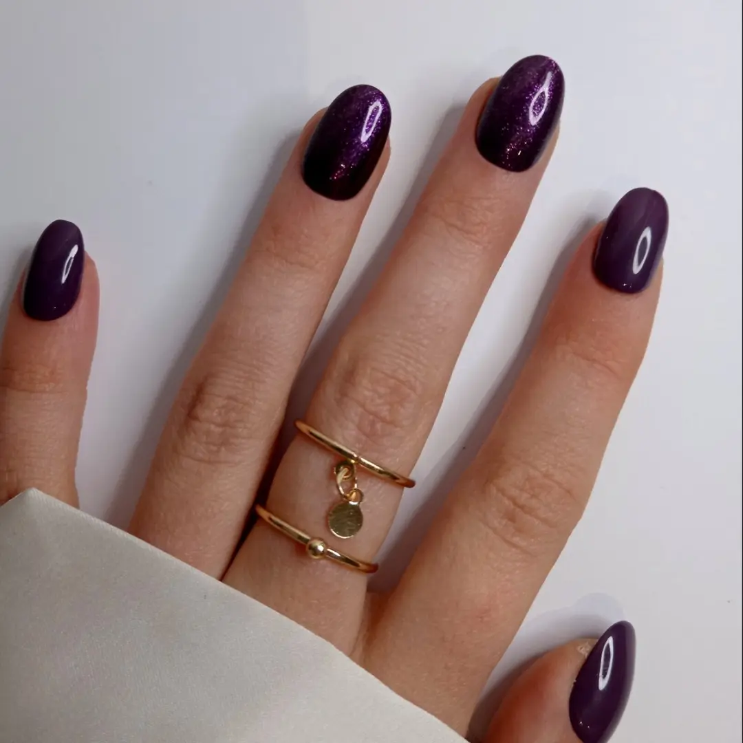 SD Press on Nails B-78 Plaknagels - Paars Shimmer - 20 Stuks