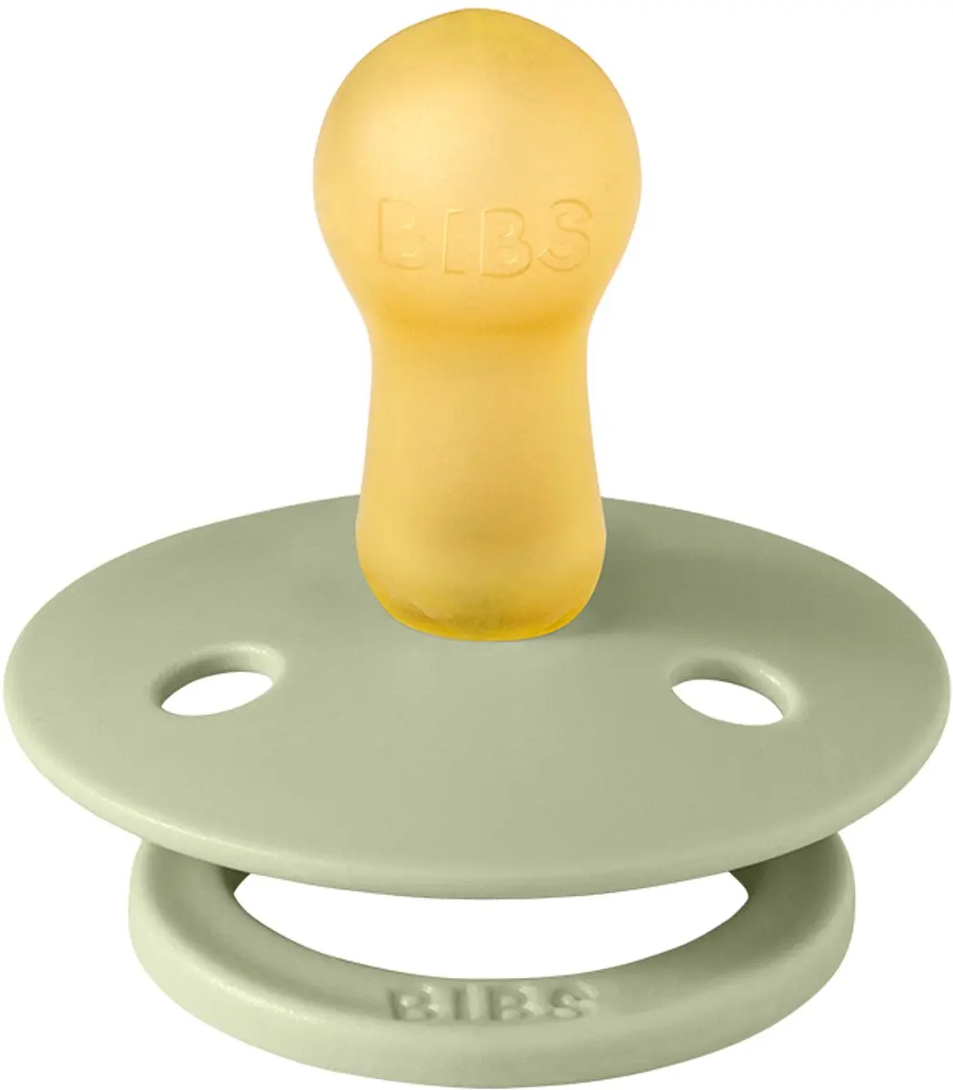 BIBS Colour Pacifier Stage 1 - 2 Stuks - Sage/Grijs