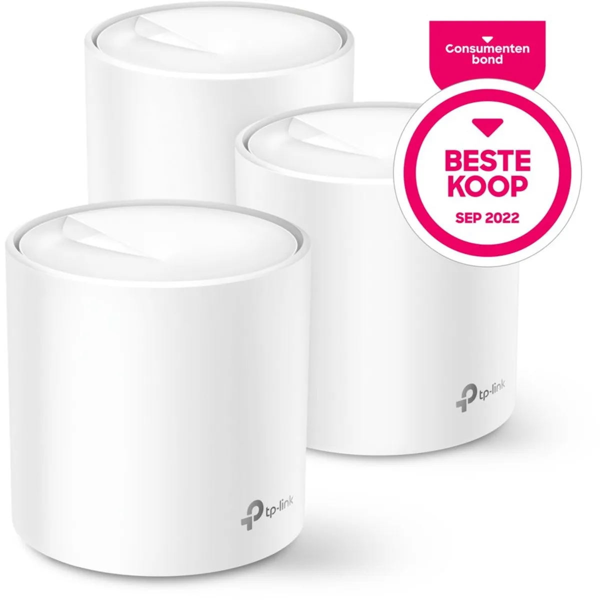 TP-Link Deco X20 - Mesh Wifi - WiFi Versterker - Wifi 6 - 1800 Mbps - 3-pack