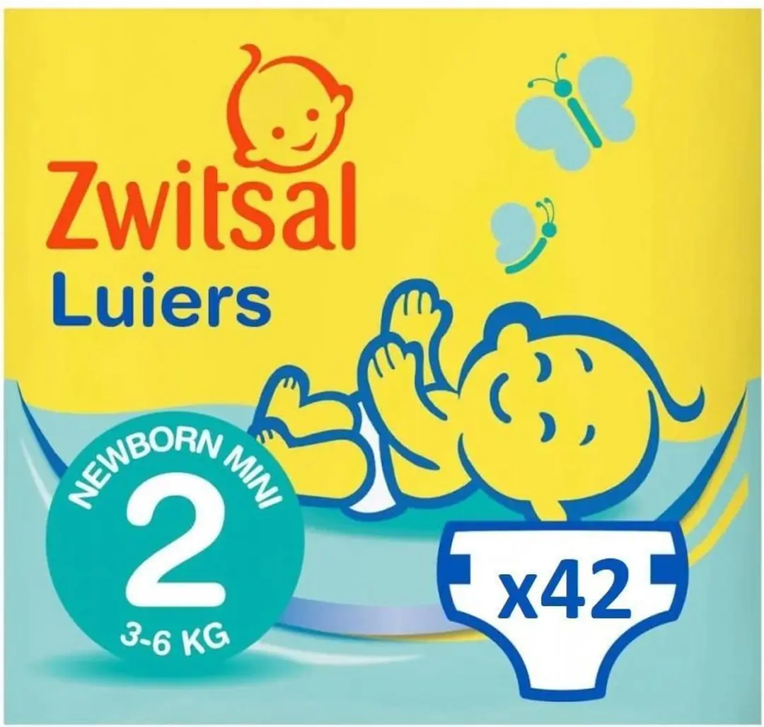 Zwitsal Luiers Newborn Mini Maat 2 - 42 Stuks