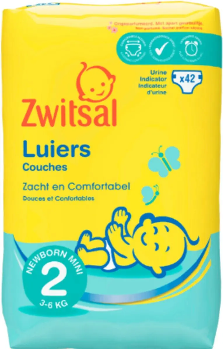 Zwitsal Luiers Newborn Mini Maat 2