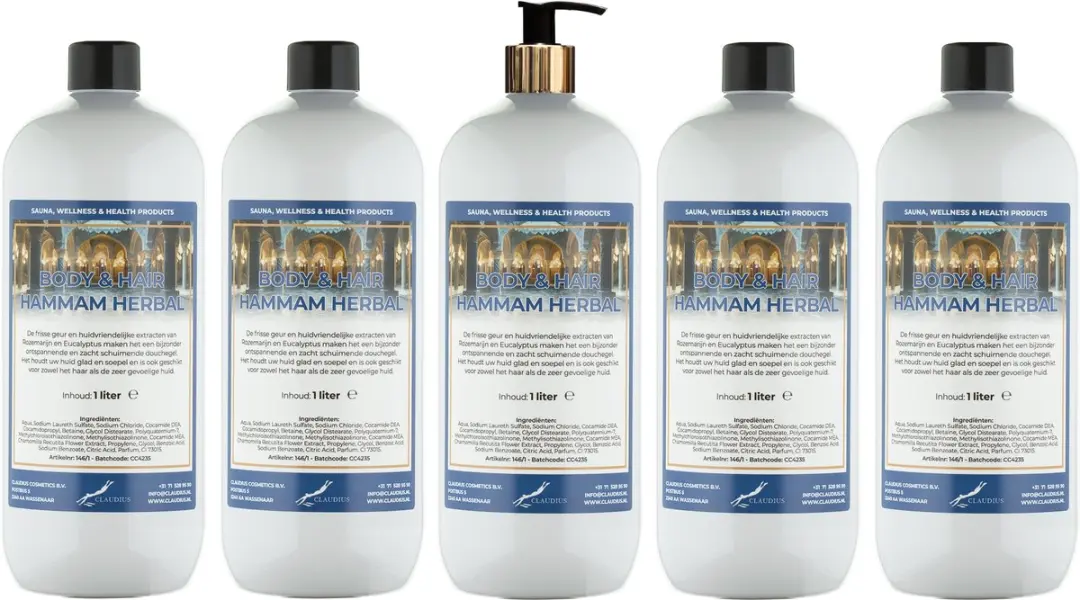 Splashbox Cosmetics Hammam Herbal 1L - 10 Stuks