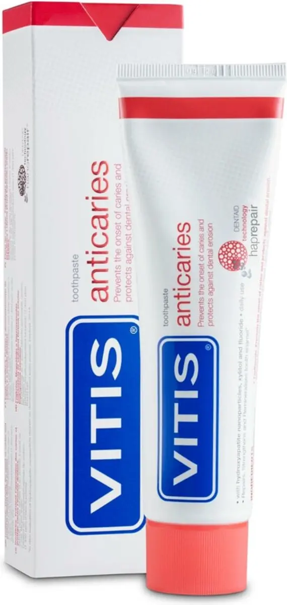 Vitis Anticaries Tandpasta 300ml - 4 Stuks