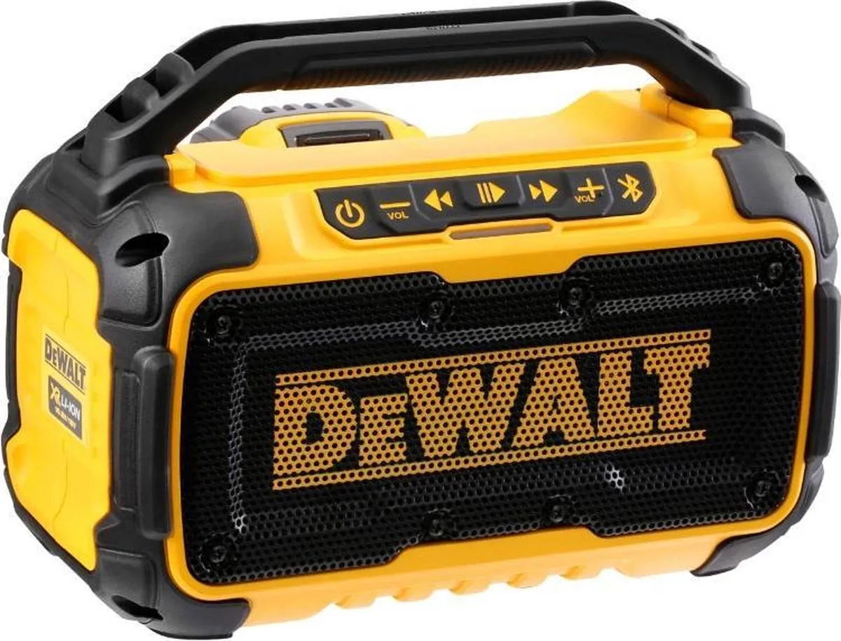 DeWalt DCR011 XR Li-Ion Bluetooth Speaker - Geel/Zwart