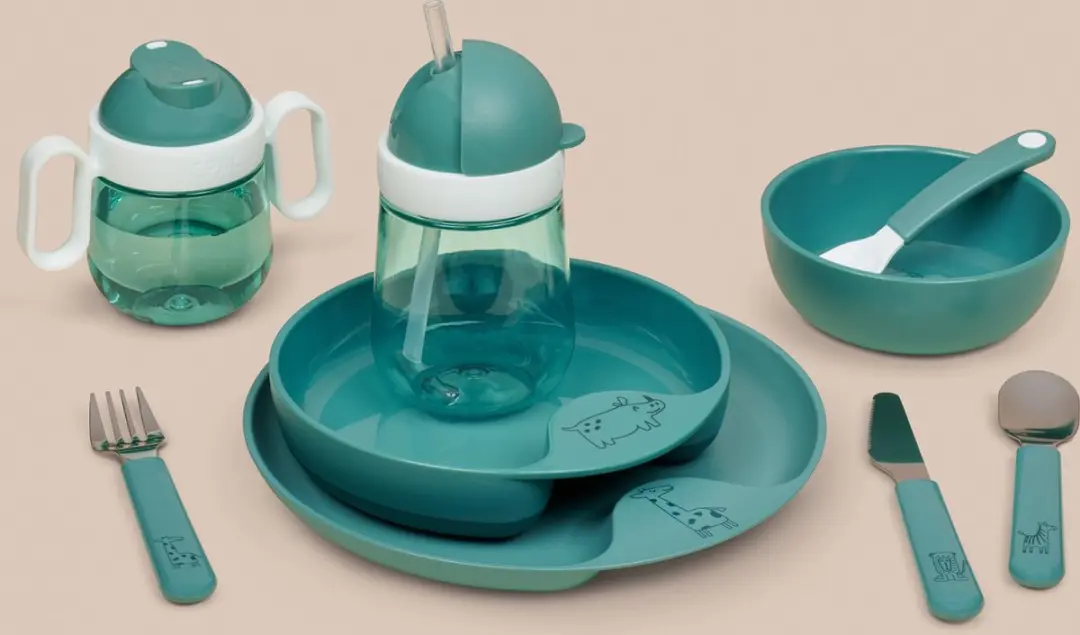 Mepal Mio Babylepel Set - 2 Stuks - Deep turquoise