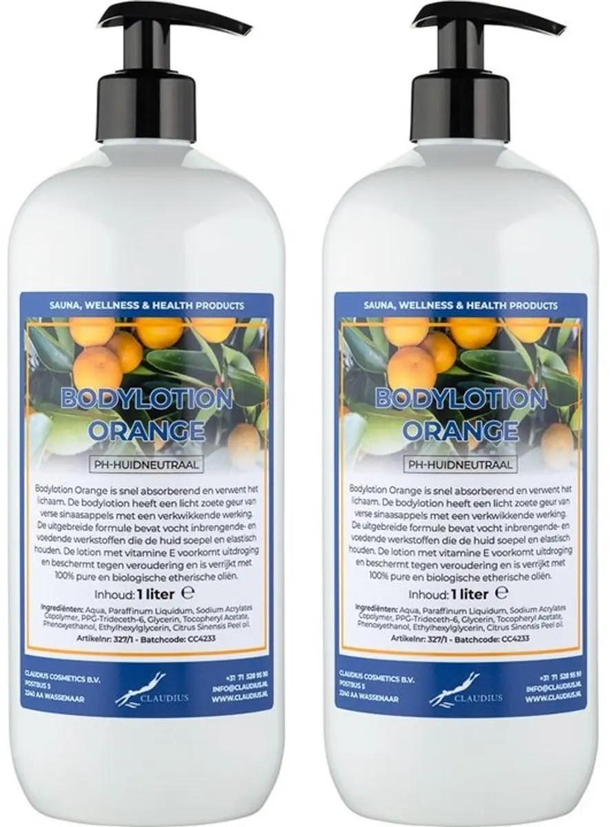 Splashbox Cosmetics Bodylotion Orange 1L