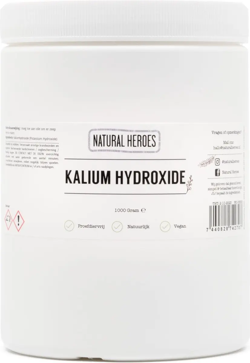 Natural Heroes Kaliumhydroxide 1000g