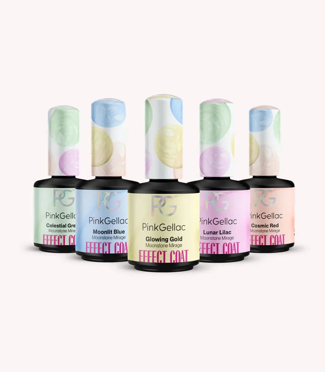 Pink Gellac Moonstone Mirage Gellakset - 5x15ml Multicolor
