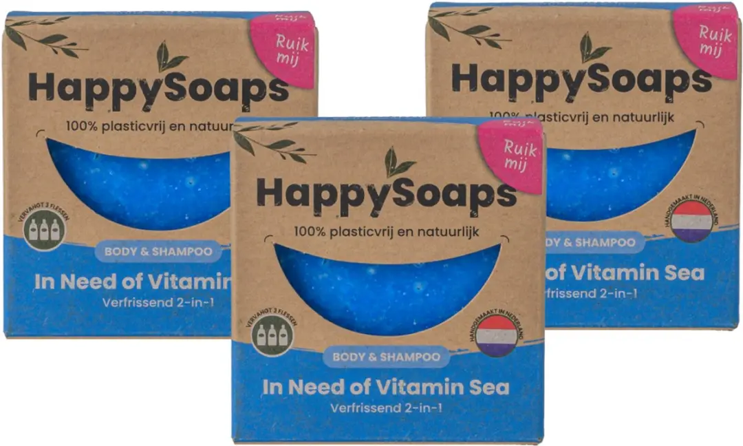 HappySoaps In Need of Vitamin Sea Shampoo Bar