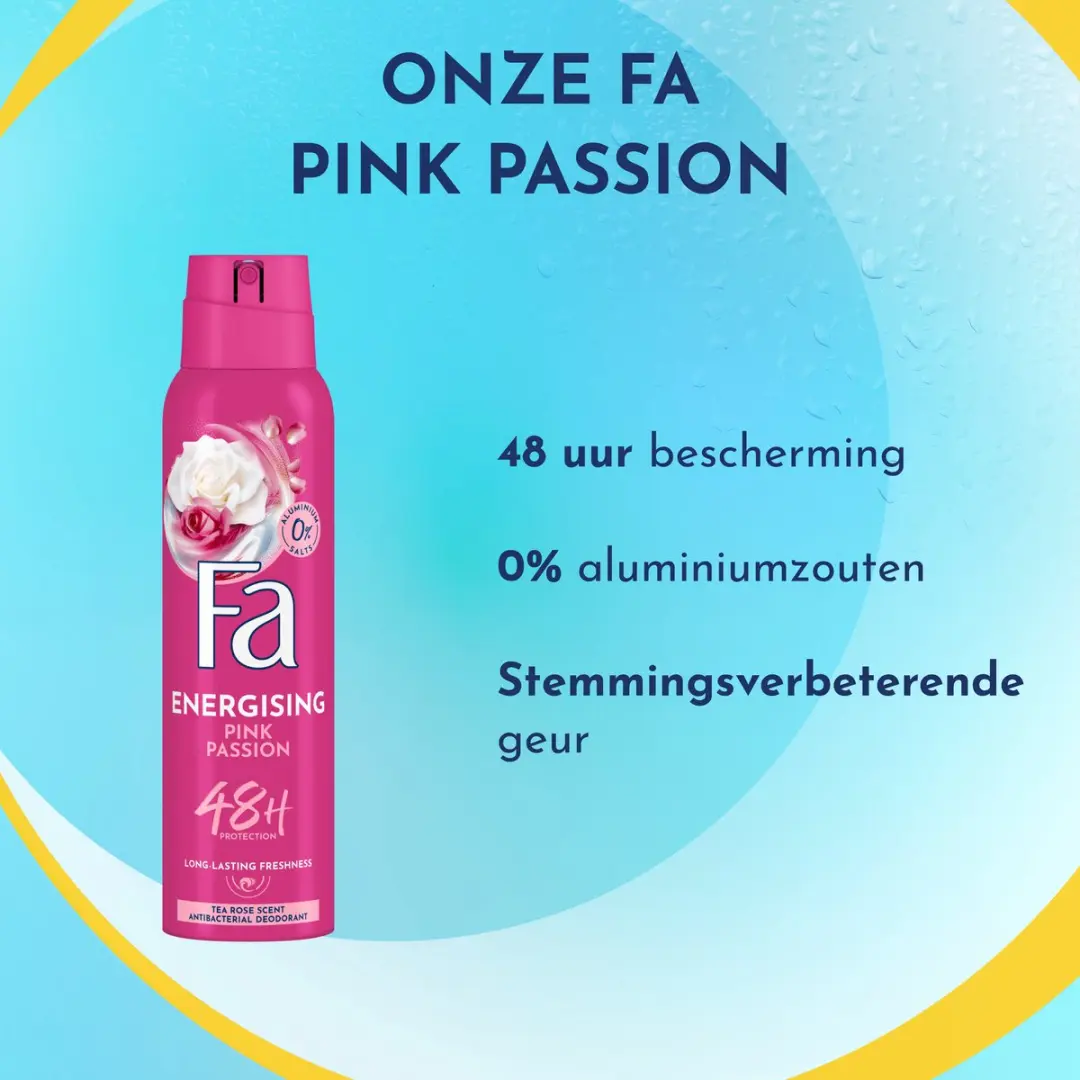 Fa Pink Passion Deodorant Spray 6x150ml