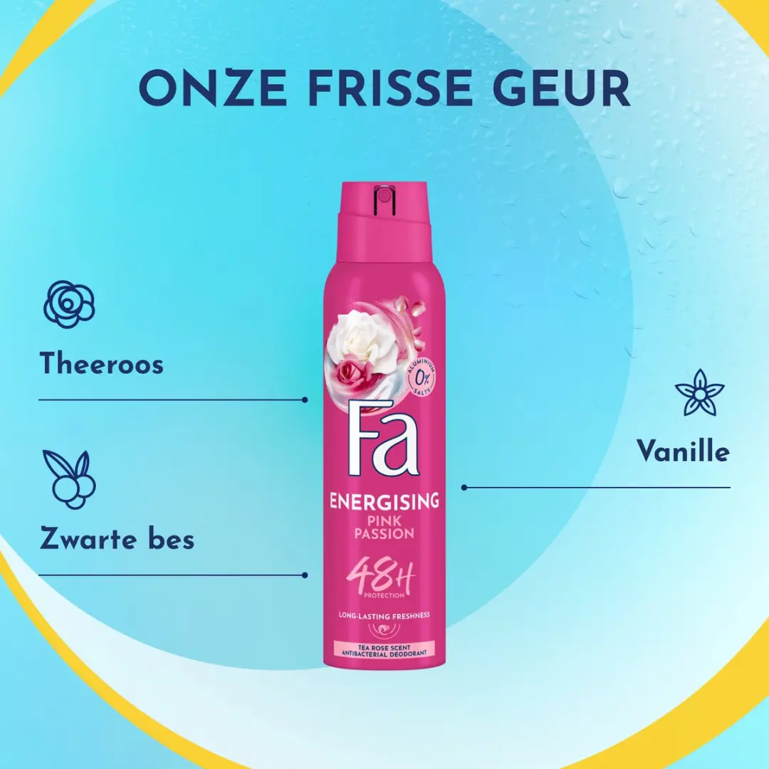 Fa Pink Passion Deodorant Spray 6x150ml