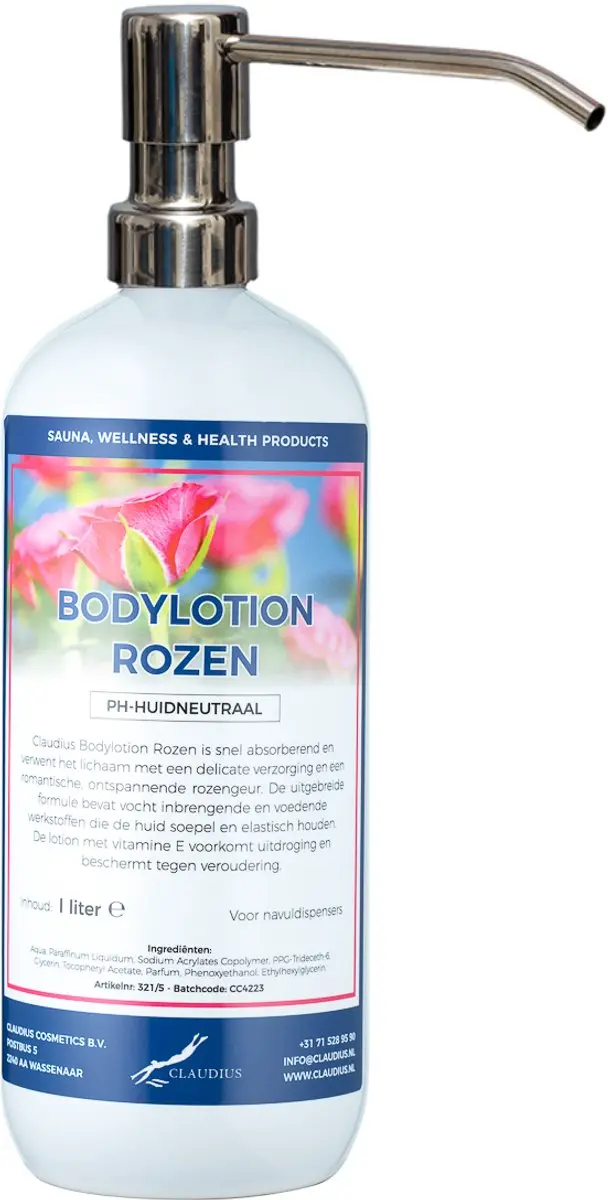 Splashbox Cosmetics Bodylotion Rozen 1L - RVS Pomppomp