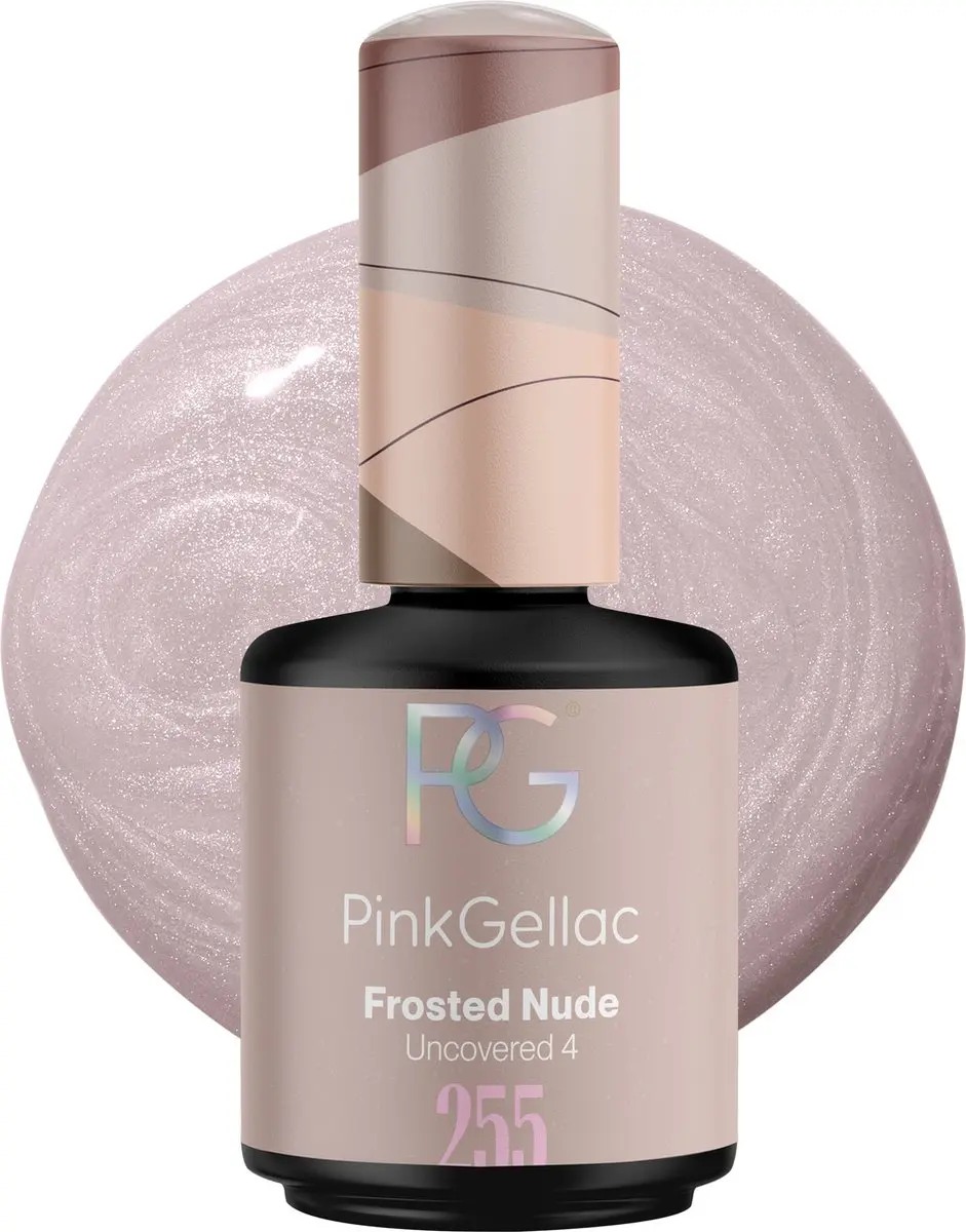 Pink Gellac 255 Frosted Nude Gellak 15ml