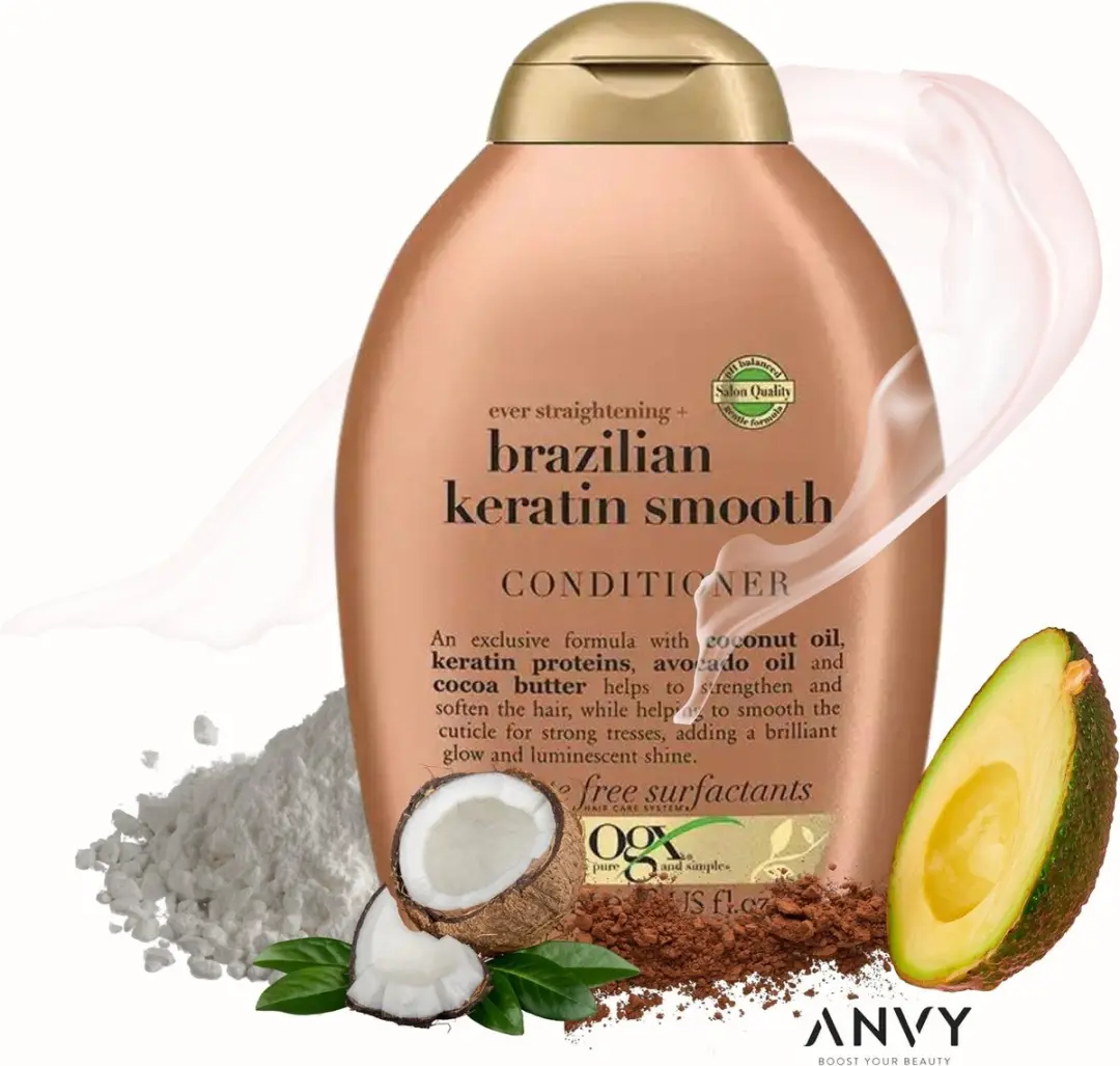 OGX Brazilian Keratin Smooth Conditioner 385ml