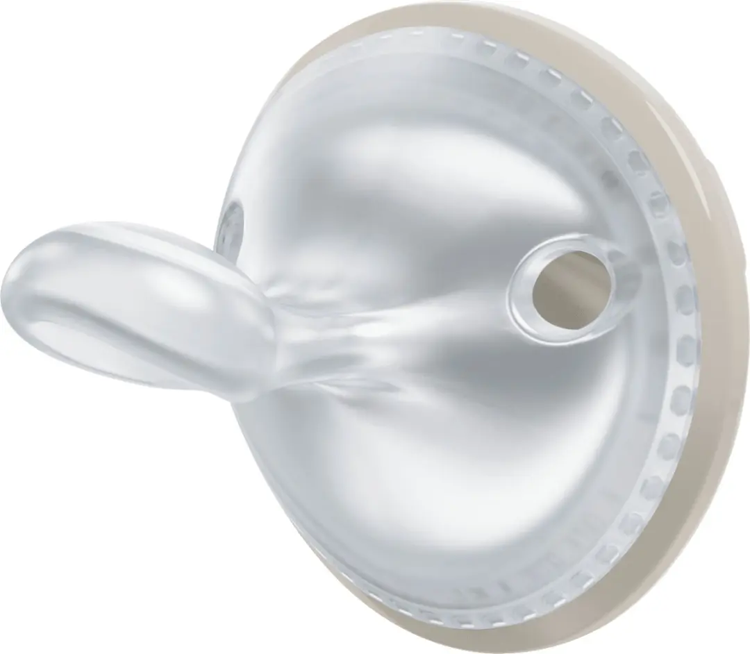NUK MommyFeel Fopspeen Siliconen 0-6 Maanden - 2 Stuks - Rood/Crème