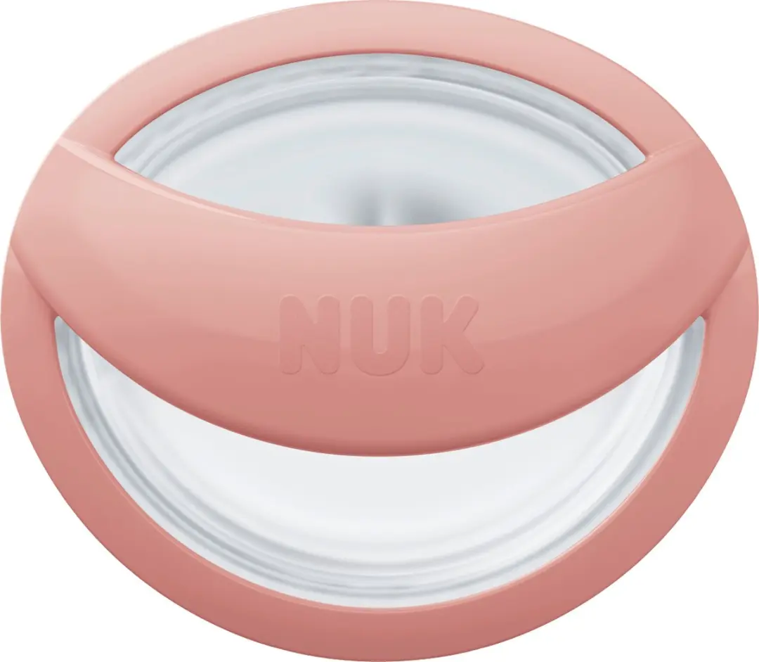 NUK MommyFeel Fopspeen Siliconen 0-6 Maanden - 2 Stuks - Rood/Crème