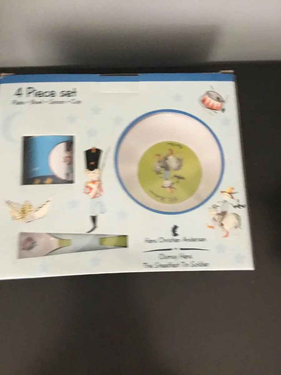 Barbo Toys Tinnen Soldaat Peuter Eetset - 4-delig - Multigroen
