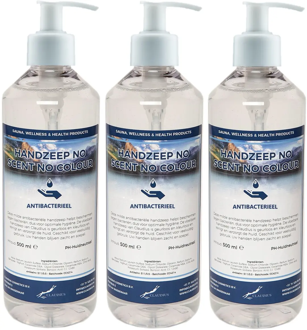 Splashbox Cosmetics Handzeep 500ml - 3 Stuks