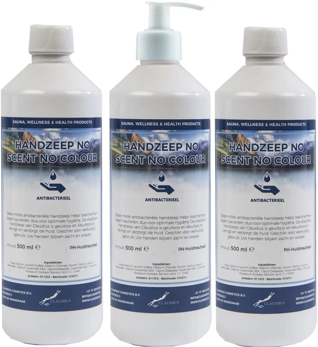 Splashbox Cosmetics Handzeep 500ml - 3 Stuks