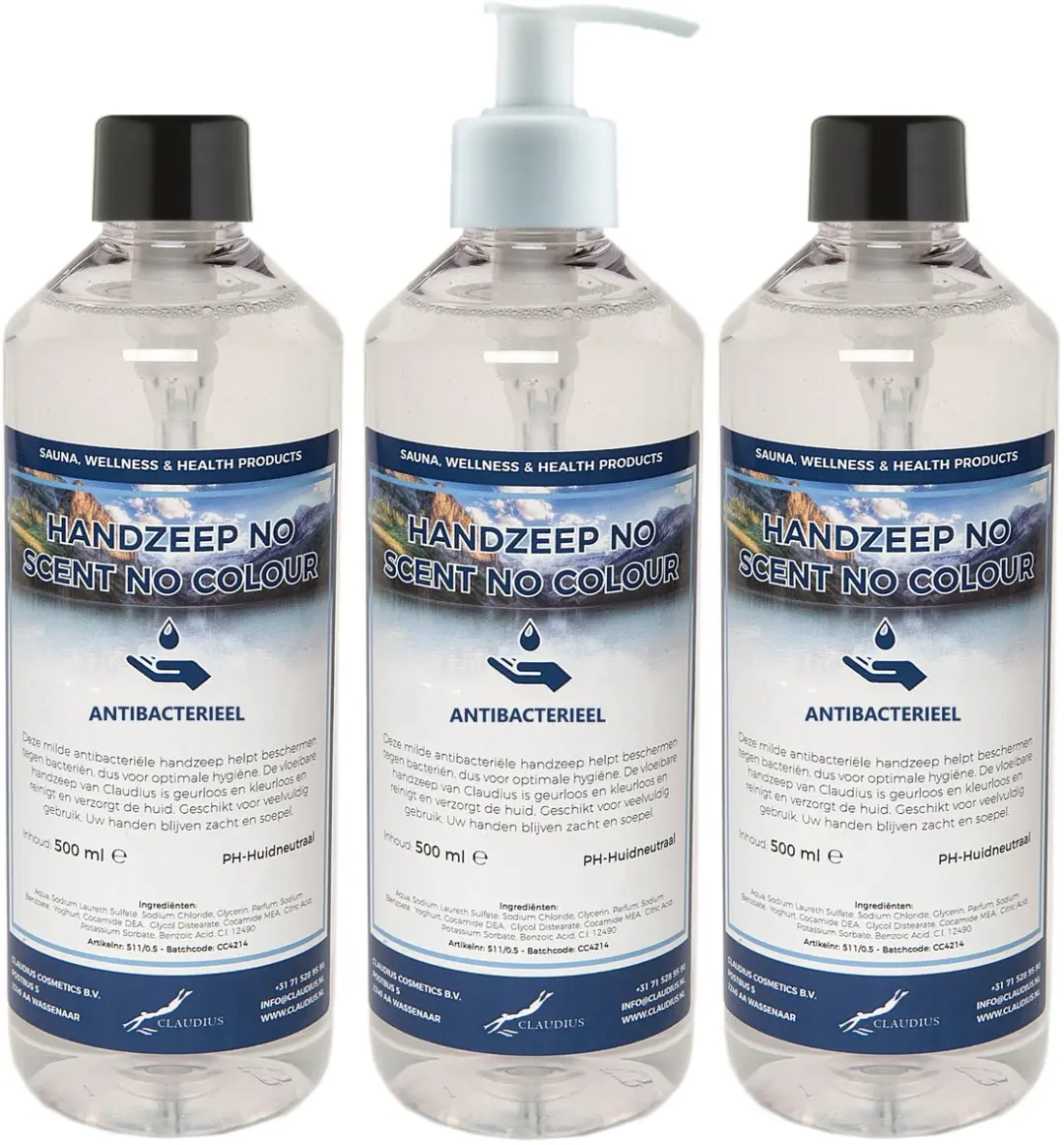 Splashbox Cosmetics Handzeep 500ml - 3 Stuks