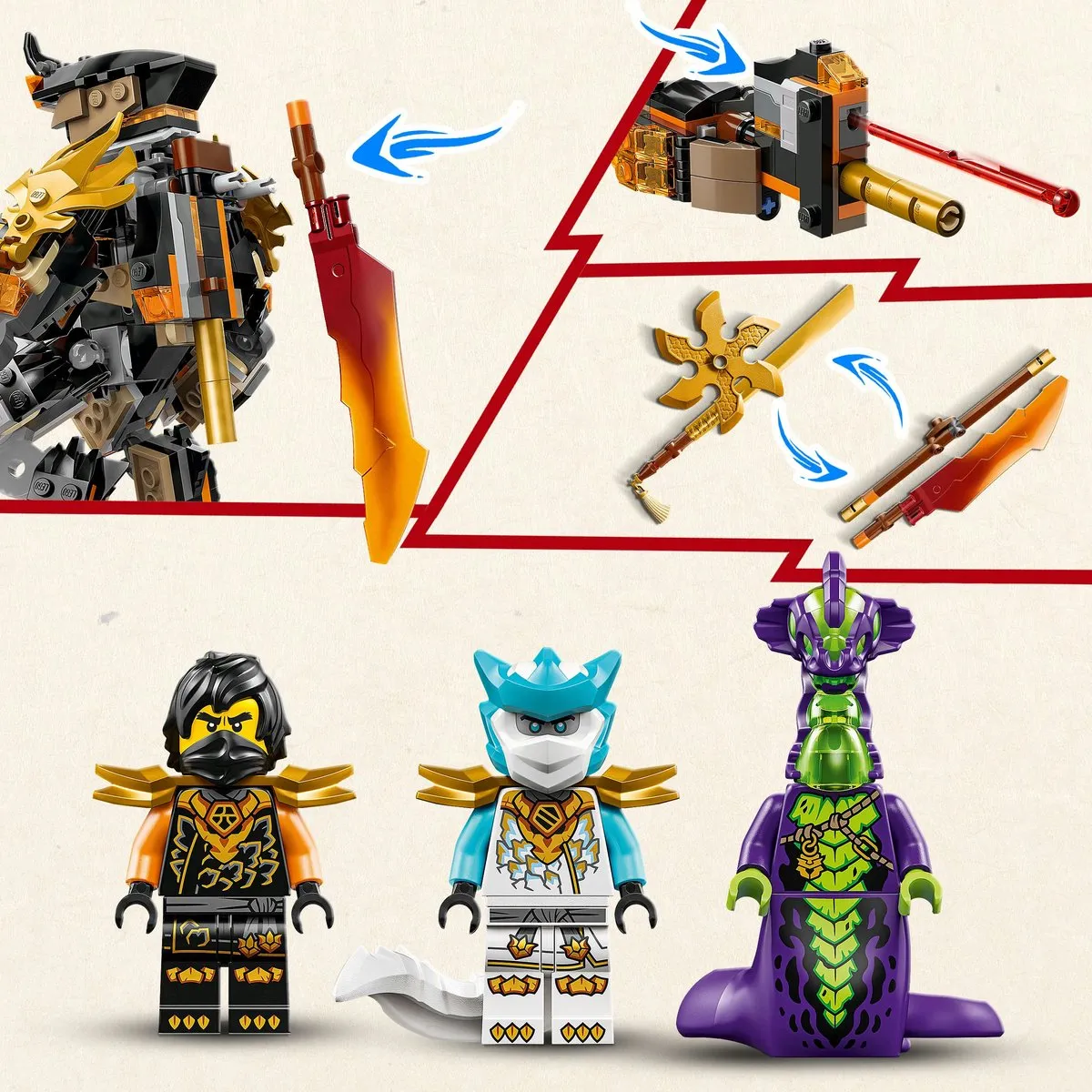 LEGO Ninjago 71854 Bouwset - 2 Minifiguren - afbeelding 6 van 6
