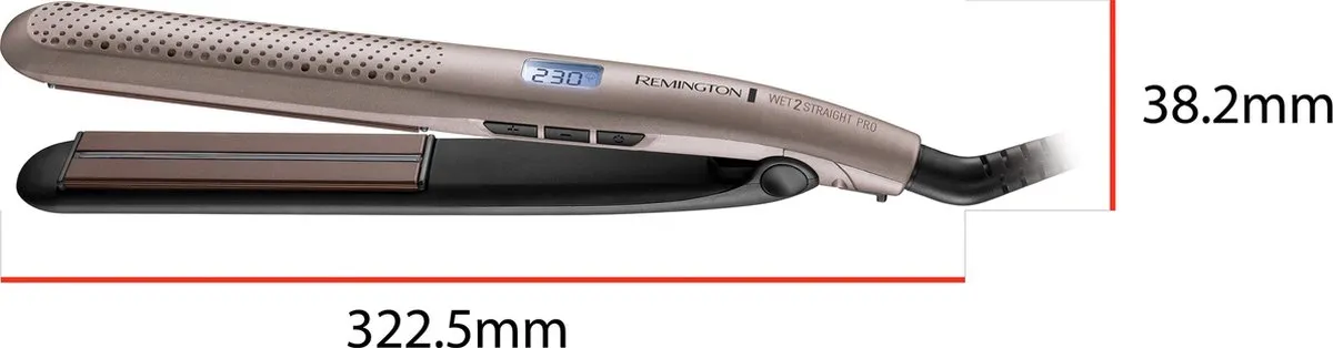 Remington Wet 2 Straight Pro S7970 Stijltang - 10 standen - Pink Gold