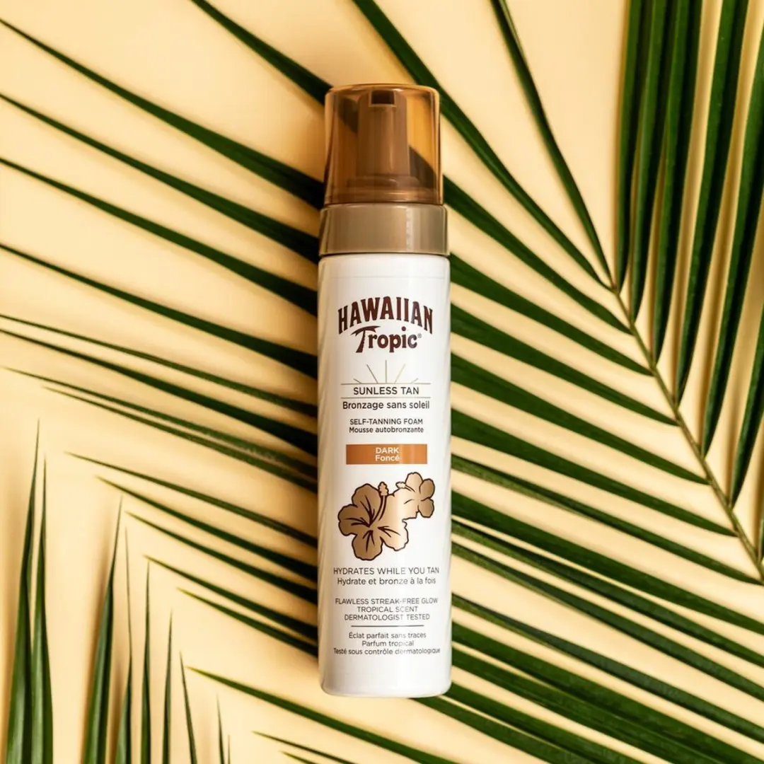 Hawaiian Tropic Sunless Tan Foam Dark 200ml - 2 Stuks