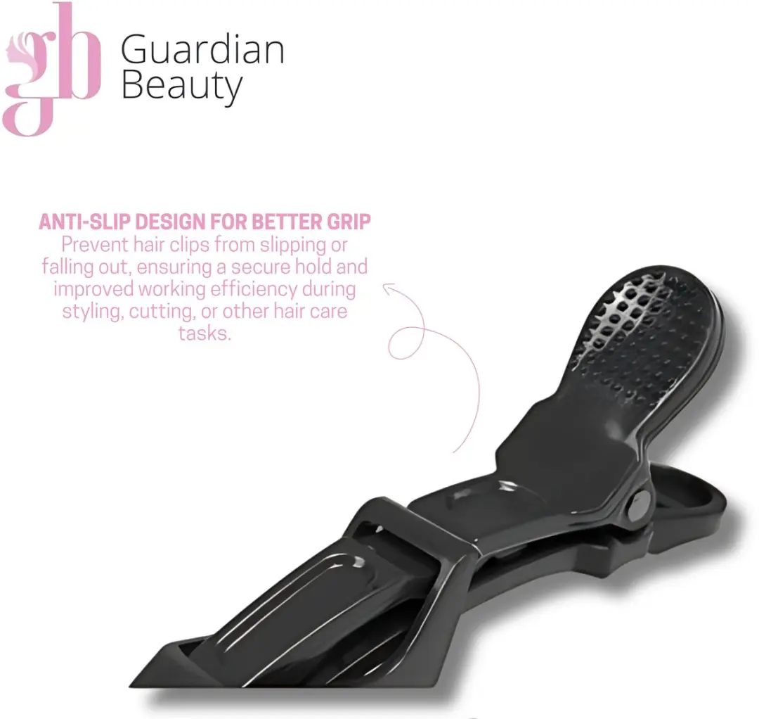 Guardian Beauty Haarklemmen Alligator 10 Stuks - Zwart