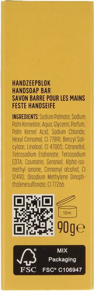 Marcel's Green Soap Handzeep Bar Vanille & Cherry Blossom 90g - afbeelding 6 van 6