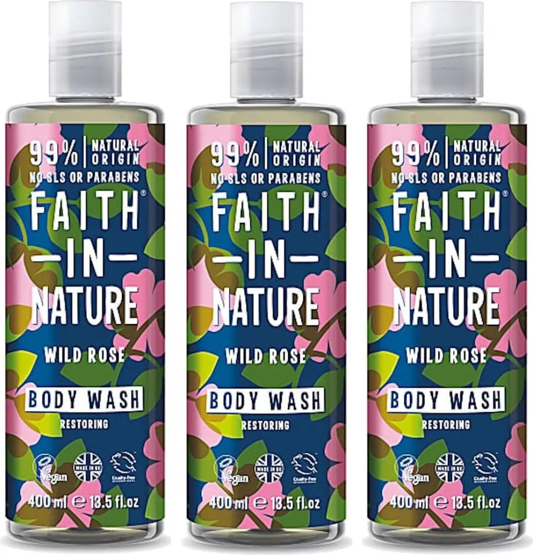 Faith In Nature Wild Rose Bad- en Douchegel 400ml
