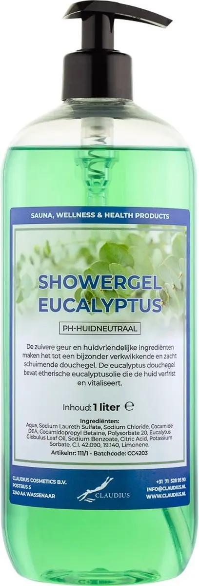 Splashbox Cosmetics Claudius Douchegel Eucalyptus 1L
