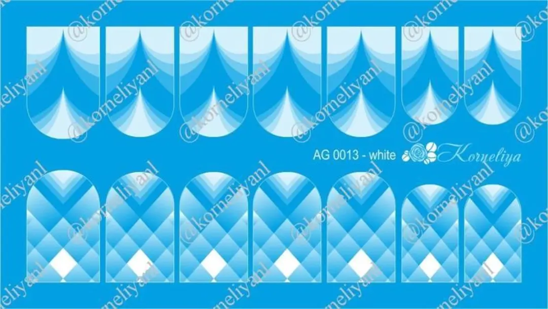 Korneliya Airbrush Waterdecal AG 0013 - Wit