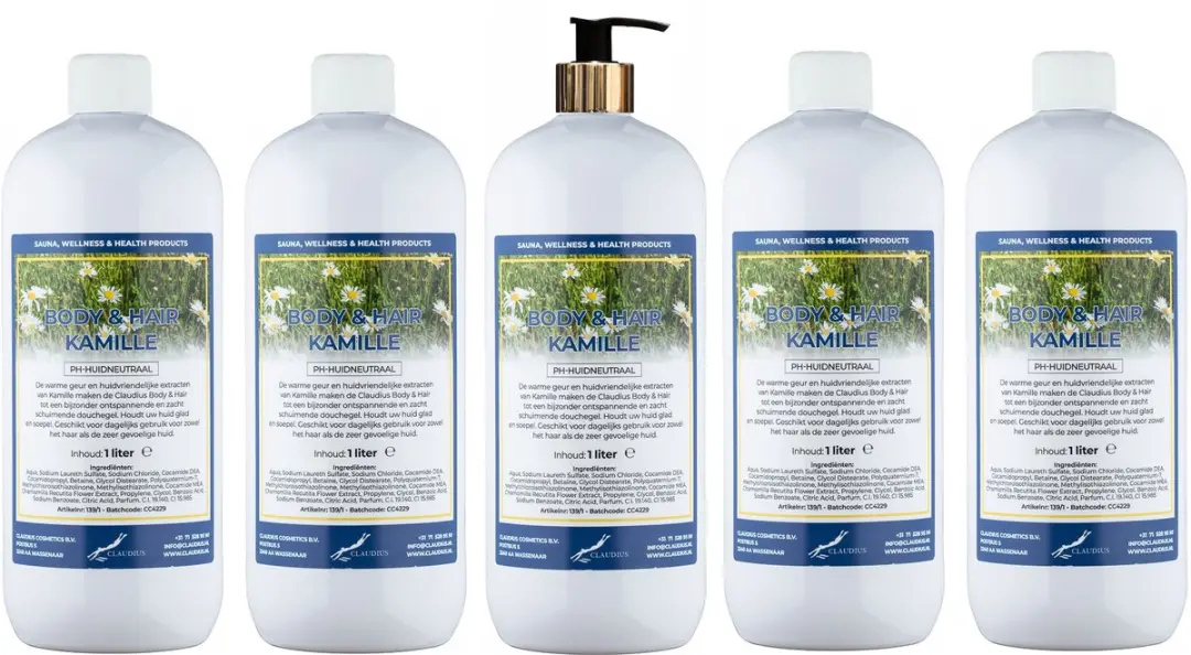 Splashbox Cosmetics Body & Hair Kamille 1L - 10 Stuks