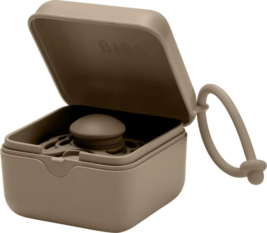 BIBS Speenhouder Pacifier Box - Dark Oak