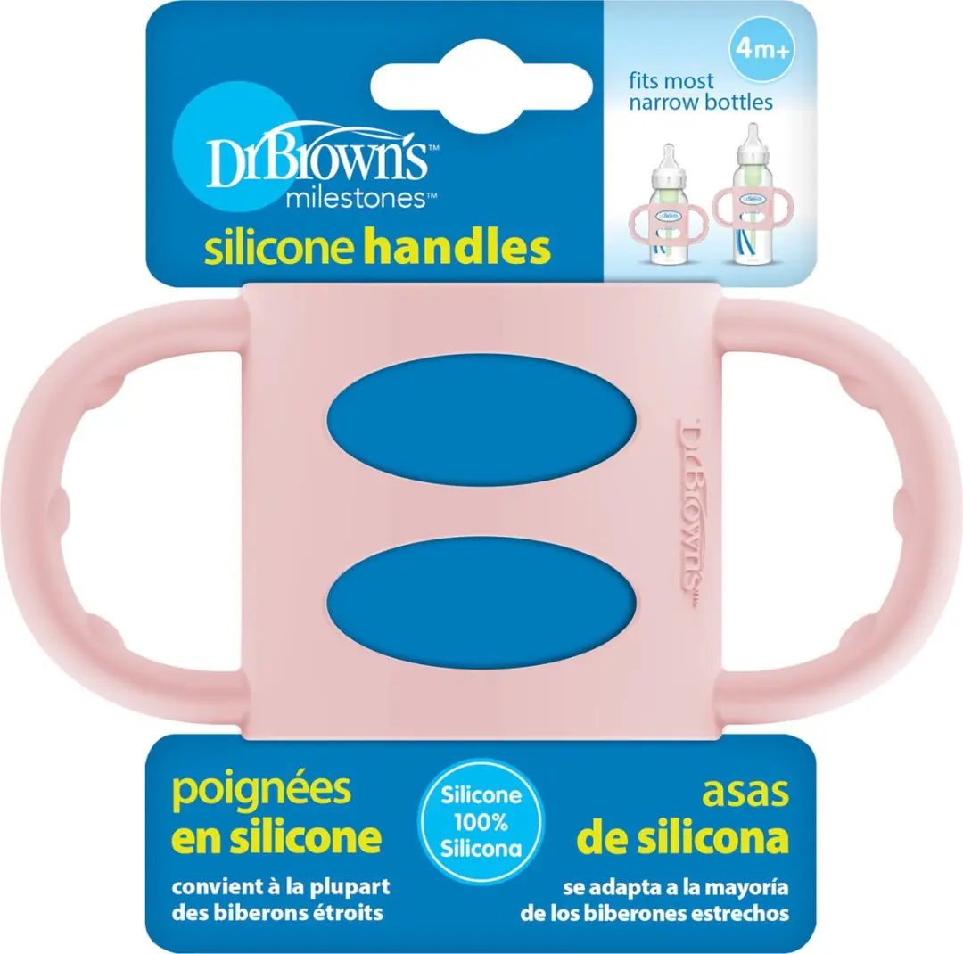 Dr. Brown's Siliconen Handvat Roze - 250ml