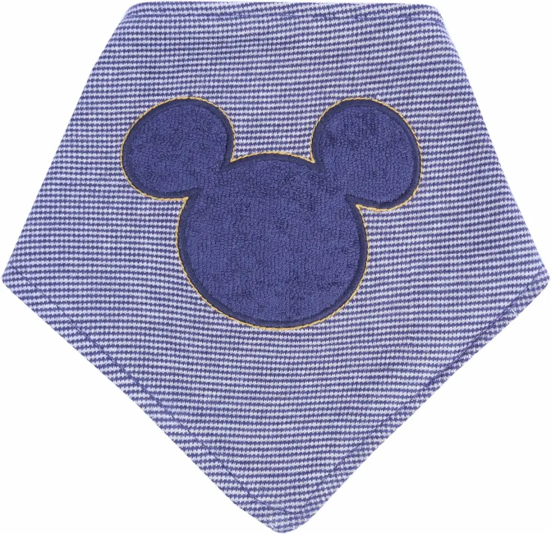 Disney Mickey Mouse Slabbetjes - 3 Stuks - Groen/Marineblauw - afbeelding 2 van 5
