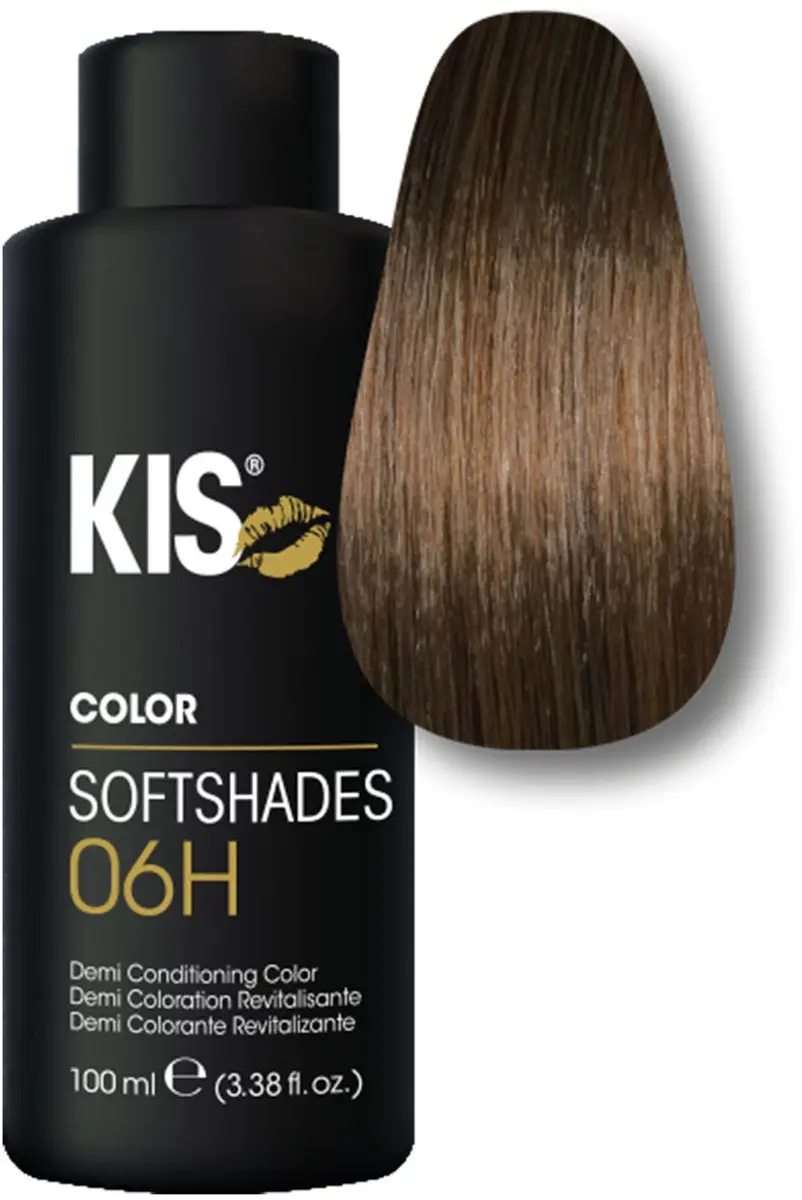 KIS Softshades Kleurspoeling 150ml - Donker Hazelnoot Blond
