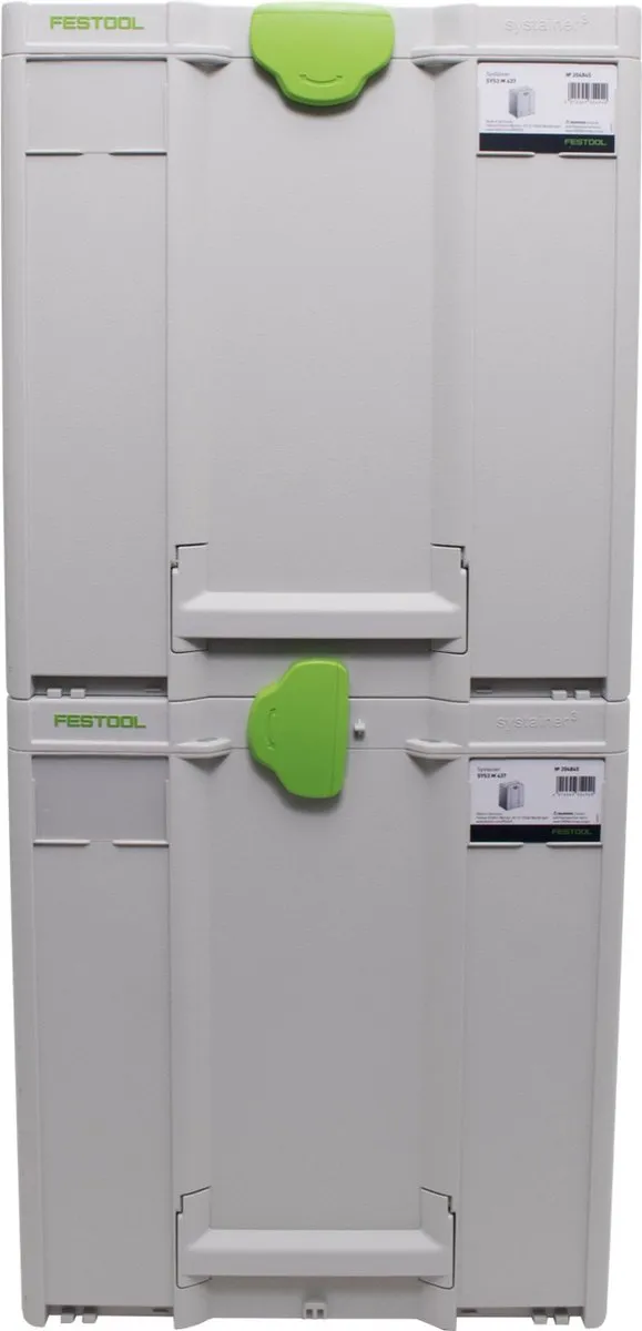 Festool Systainer SYS3 M 437 Set - 2x 43,1L Wit