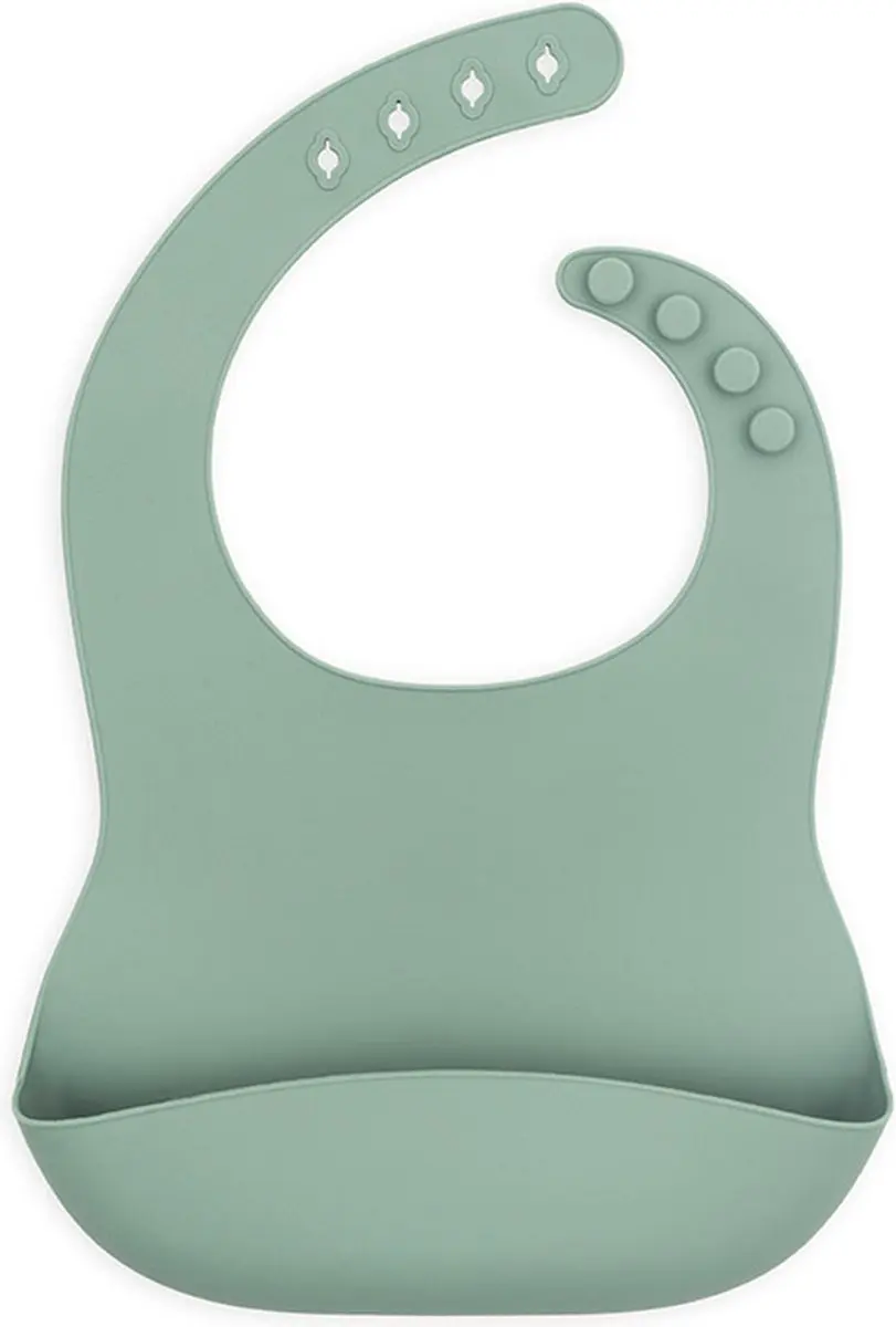 Jollein Slab Siliconen Slabbetjes Ash Green 26cm