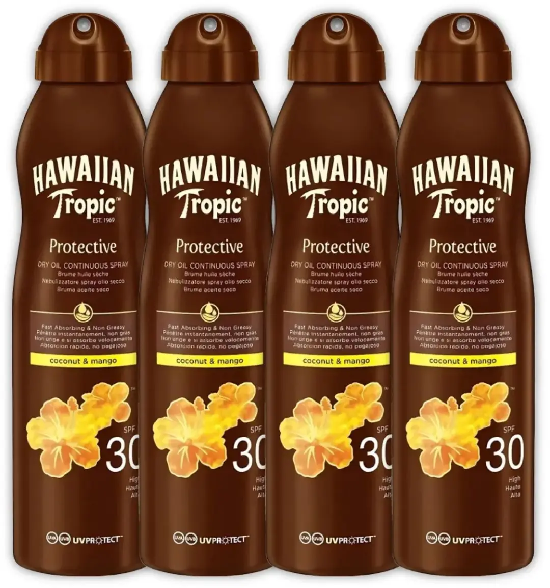 Hawaiian Tropic Island Glow Dry Oil Spray SPF 30