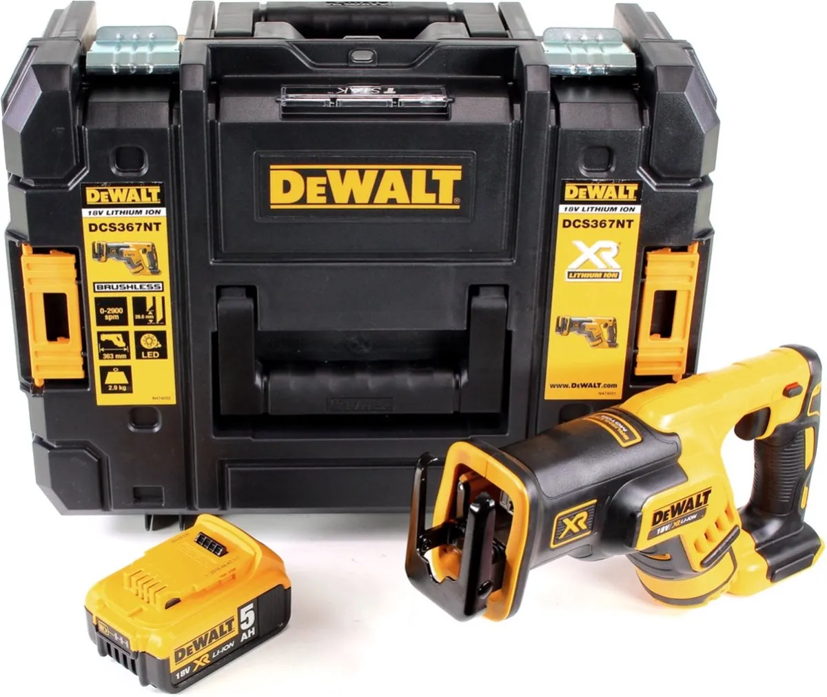DeWalt DCS 367 NT Reciprozaag 18V Brushless - 5,0Ah - afbeelding 4 van 5