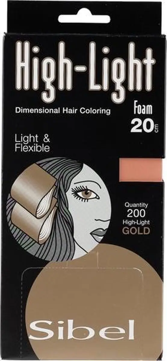 Sibel Hi Lite Foam Goud 200 Stuks