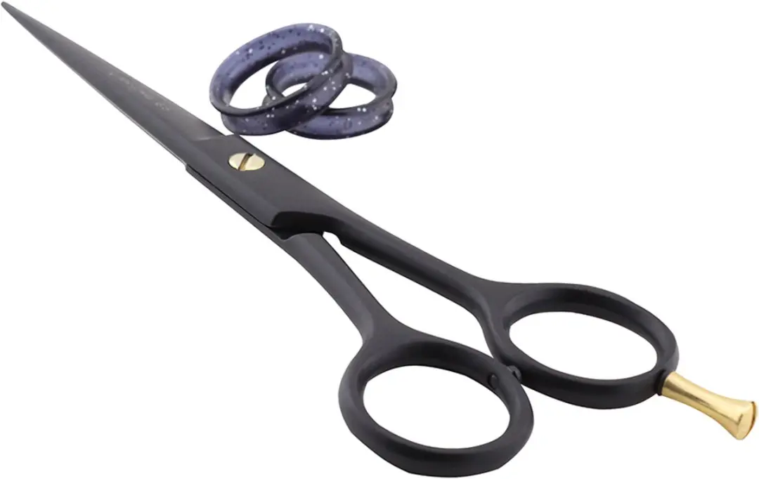 Haryali London 6,5 inch Haarschaar - Roestvrijstaal Matzwart