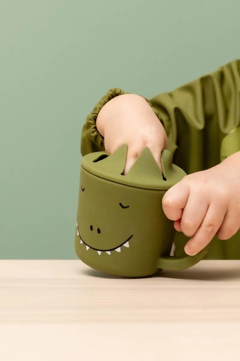 Trixie Mr. Dino Snackbeker - Siliconen - Groen