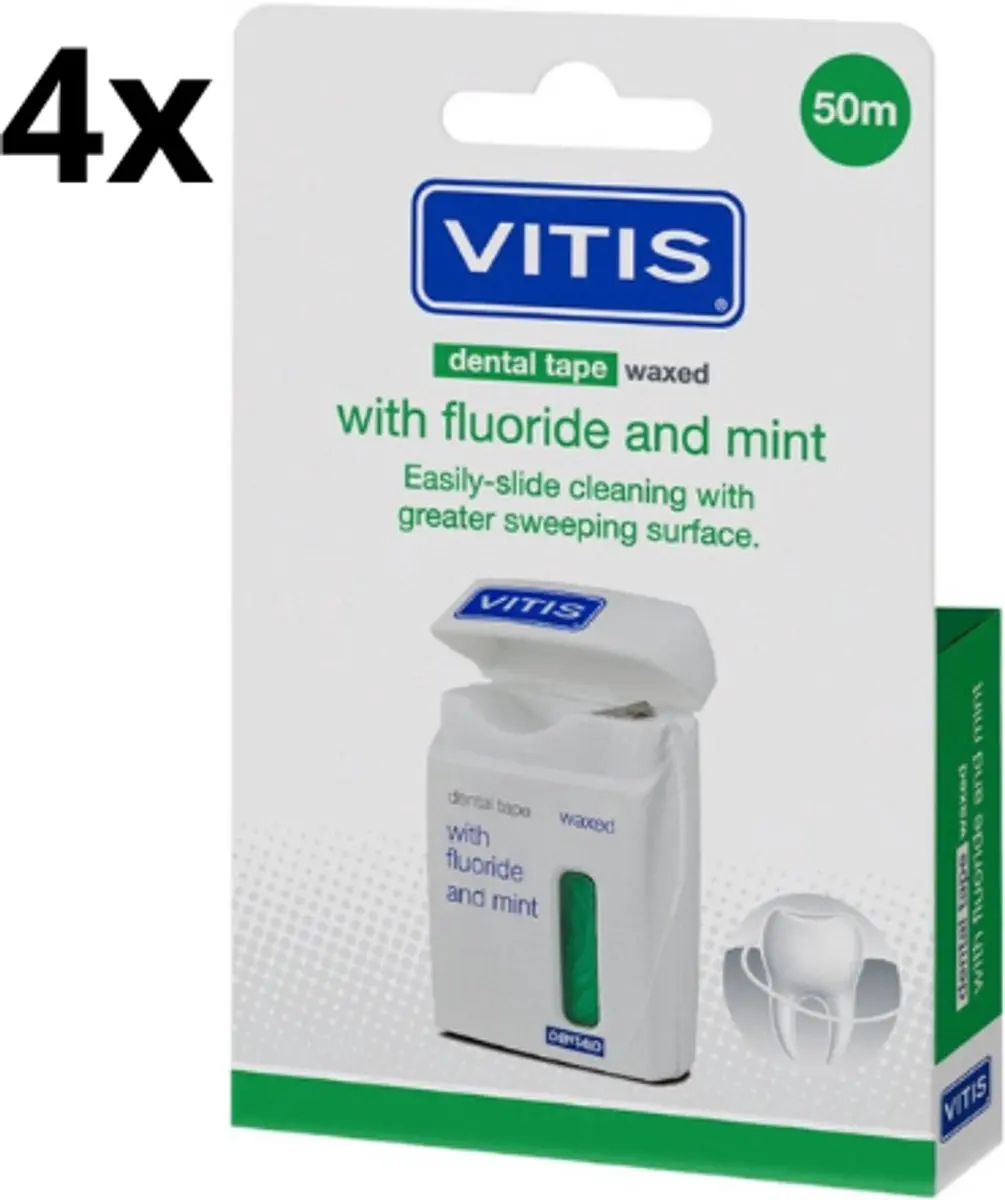 Vitis Dental Tape Waxed Fluoride Mint