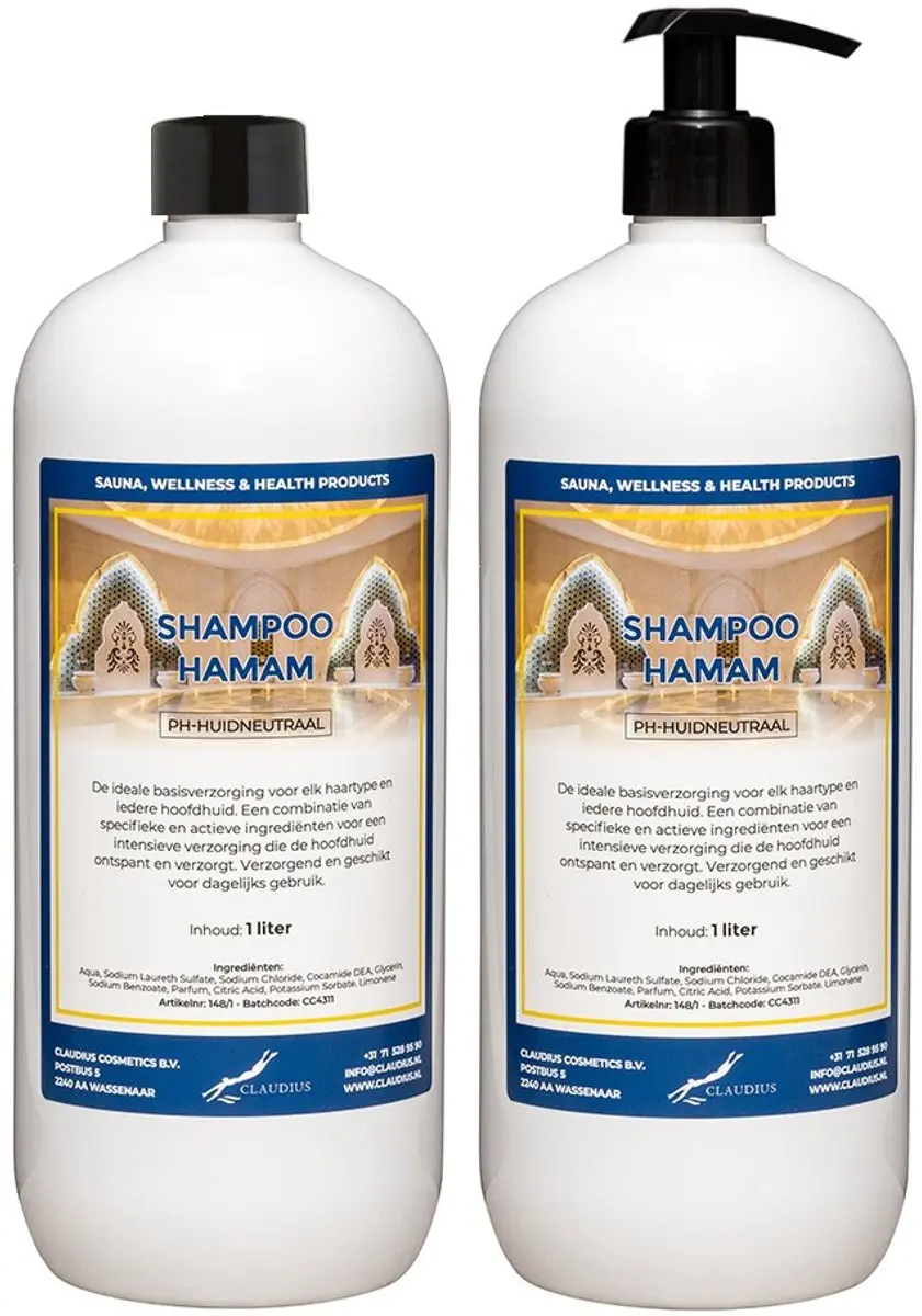 Splashbox Cosmetics Shampoo Hamam 1L - 2 Stuks