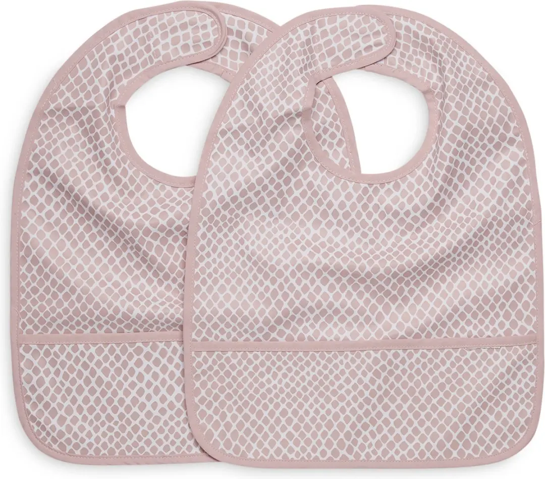 Jollein Slab Waterproof Snake - Pale Pink - 2 Stuks